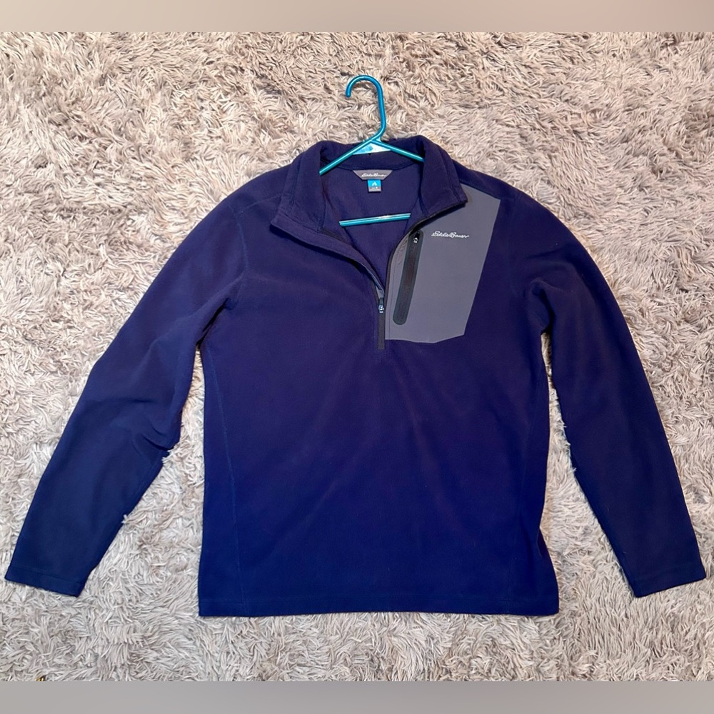 Men’s Eddie Bauer First Ascent Navy layering fleece (M)
